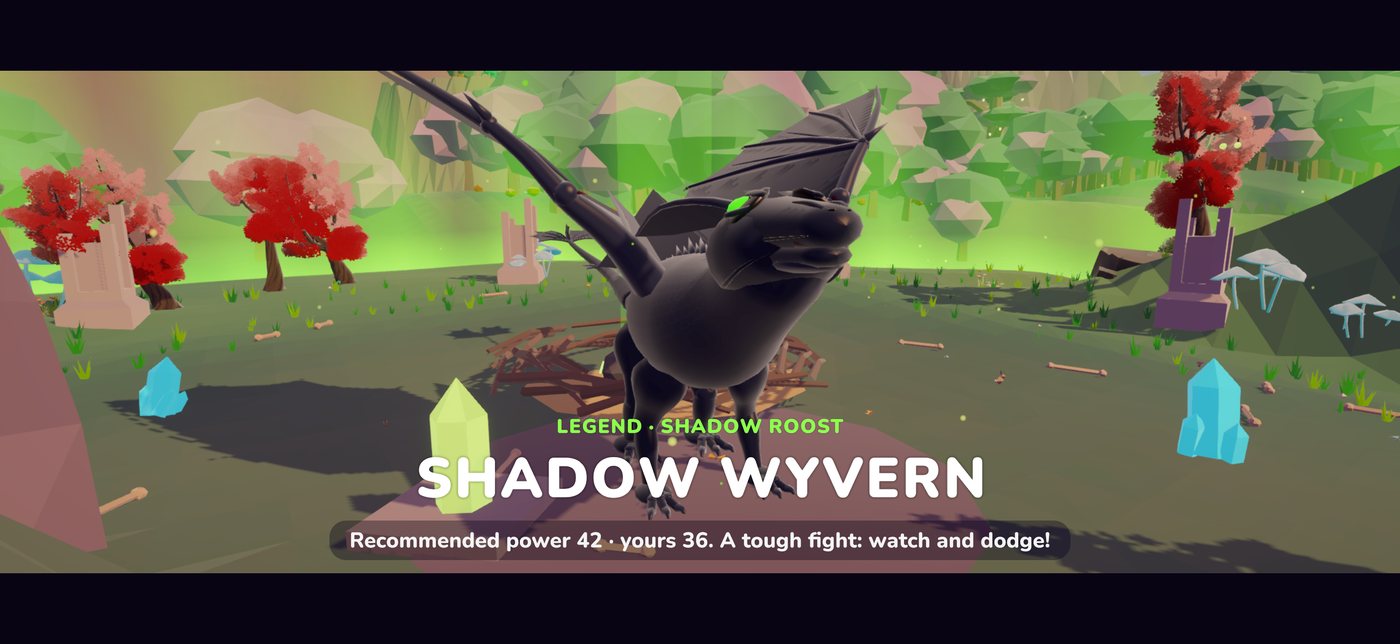 The Shadow Wyvern's arena intro